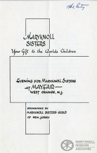 New Jersey Guild, Program, 1962