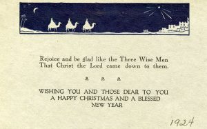 Christmas Greetings 1924