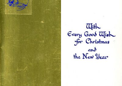 Christmas card designed by Sr. Frances Venard Lotito, MM