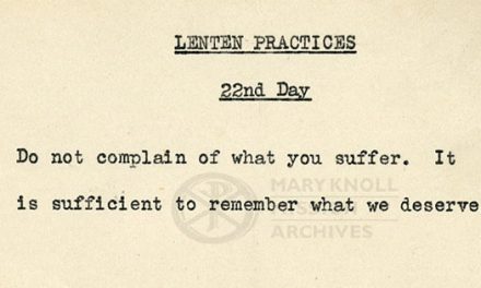 The 22nd Day of Lent