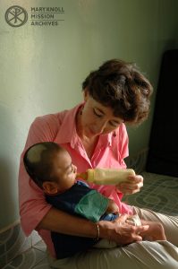 Lay Missioner Kathy Kremer, working with disabled children, Cambodia