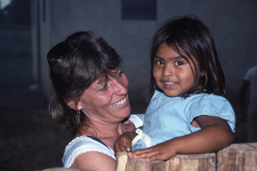 Former Lay Missioner Jane Redig in Guatemala, 1992
