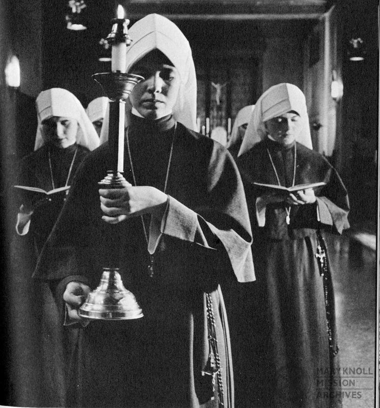 Sister Bernie in prayer