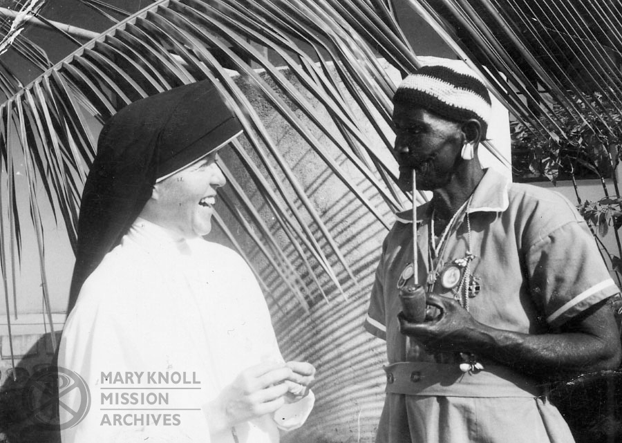 Sr. Gertrude Maley at mission in Kowak, Tanzania