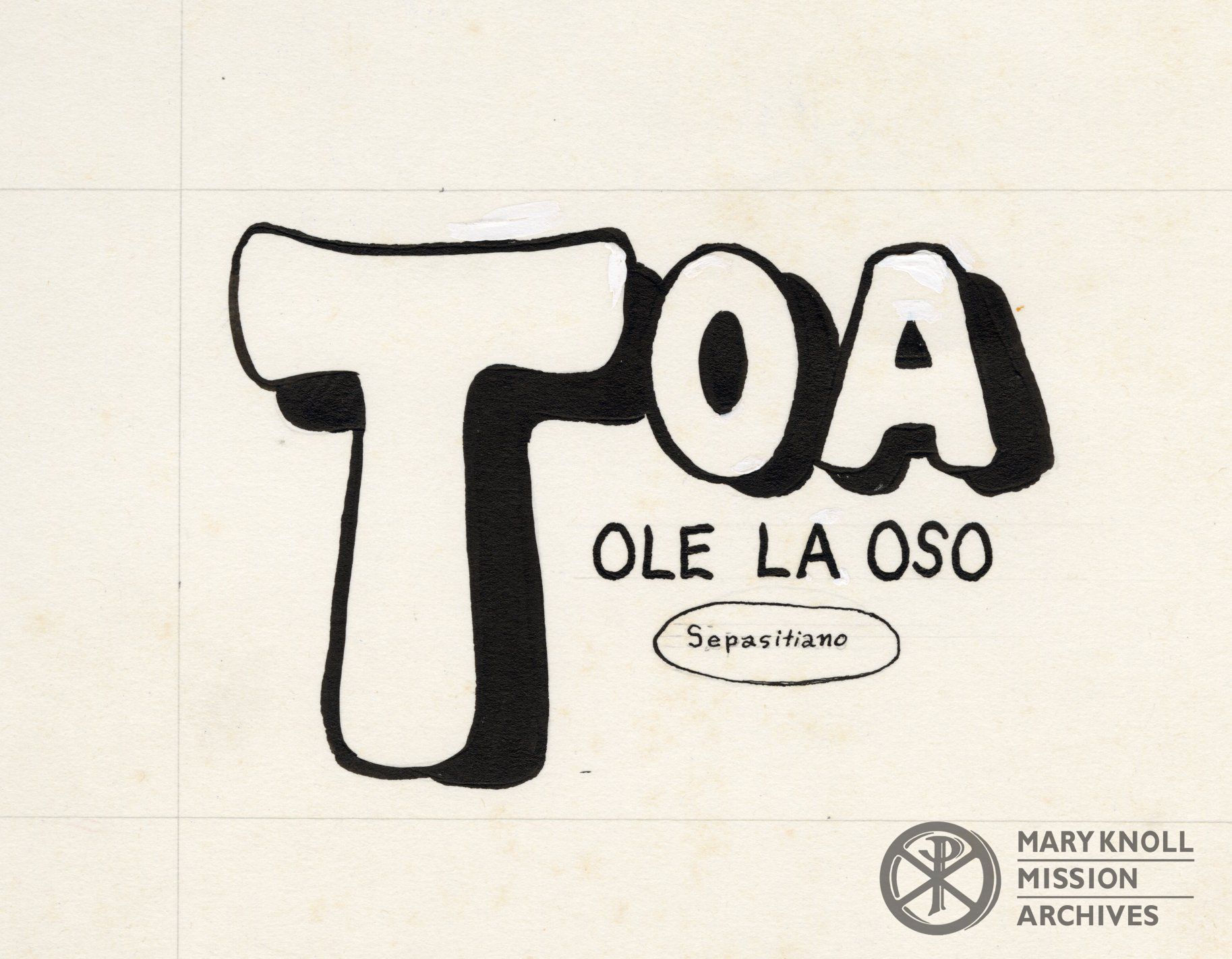 Prototype Logo for Toa Comic