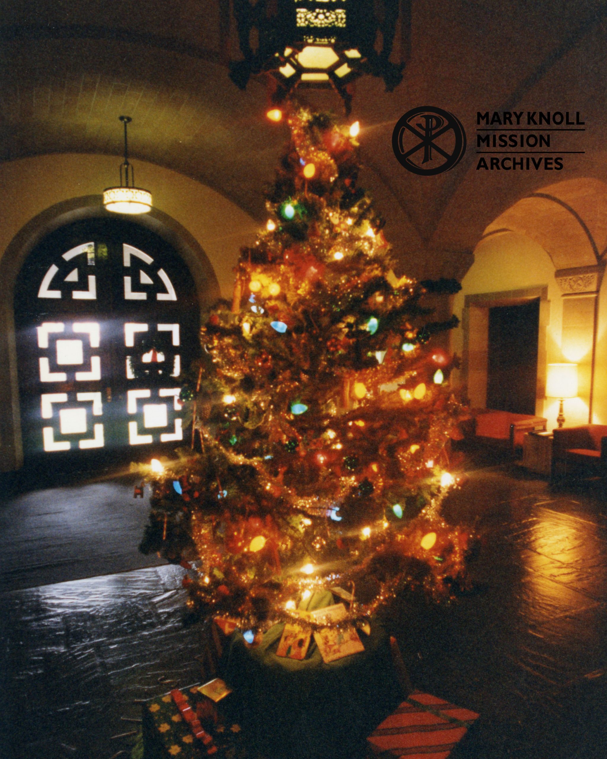 Christmas Tree in the Rotunda of the Maryknoll Seminary, 1994 