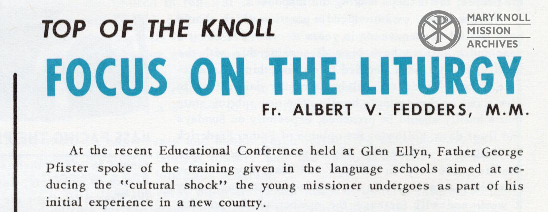 Cover Article, Volume 1, Channel 1963