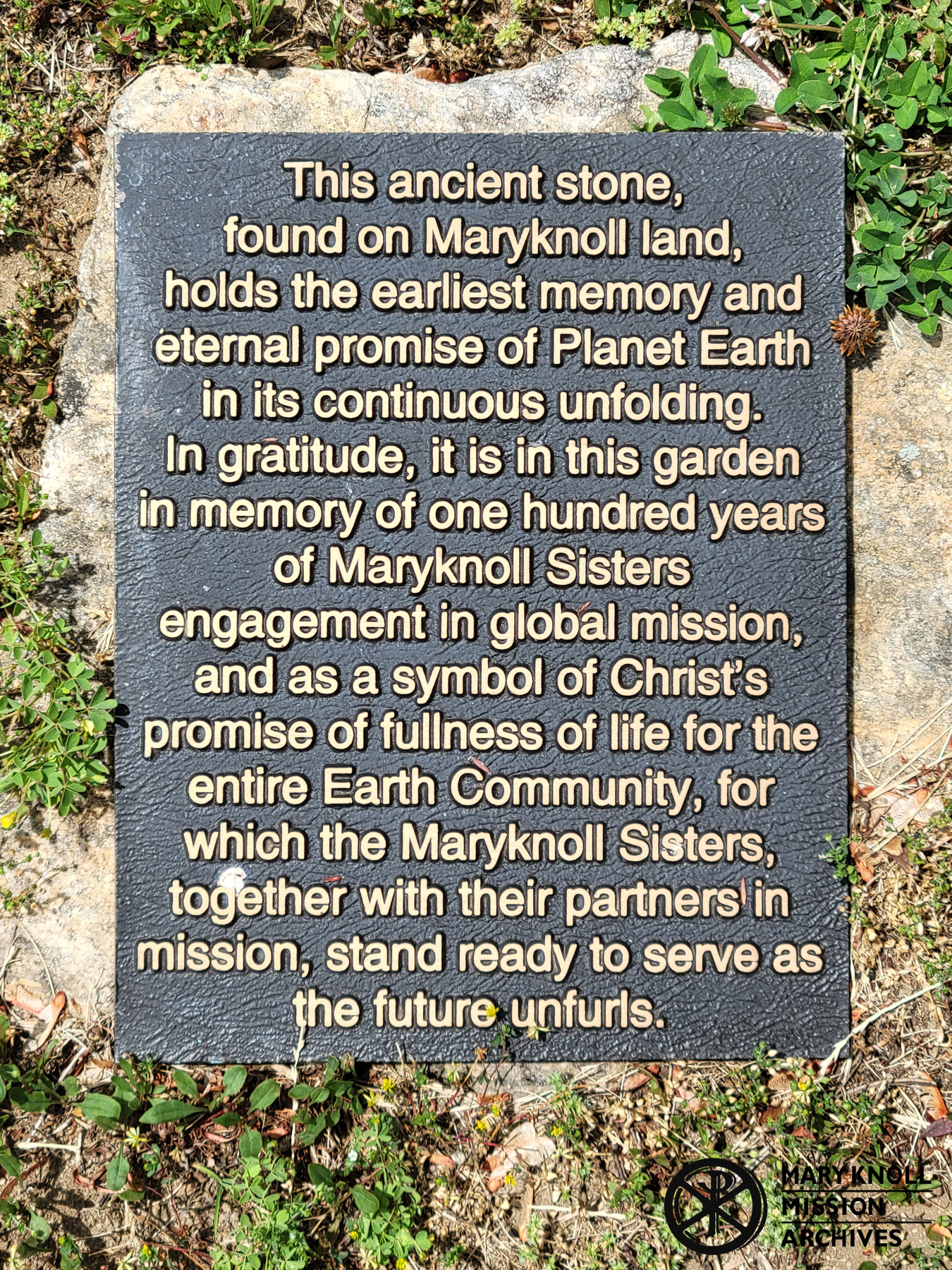 Plaque for Helderburg Stone