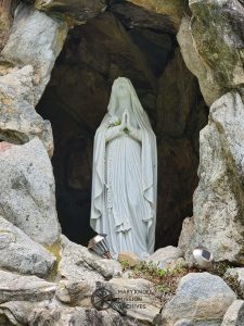 Statue of Our Lady of Lourdes at the Lourdes Grotto, Maryknoll, NY