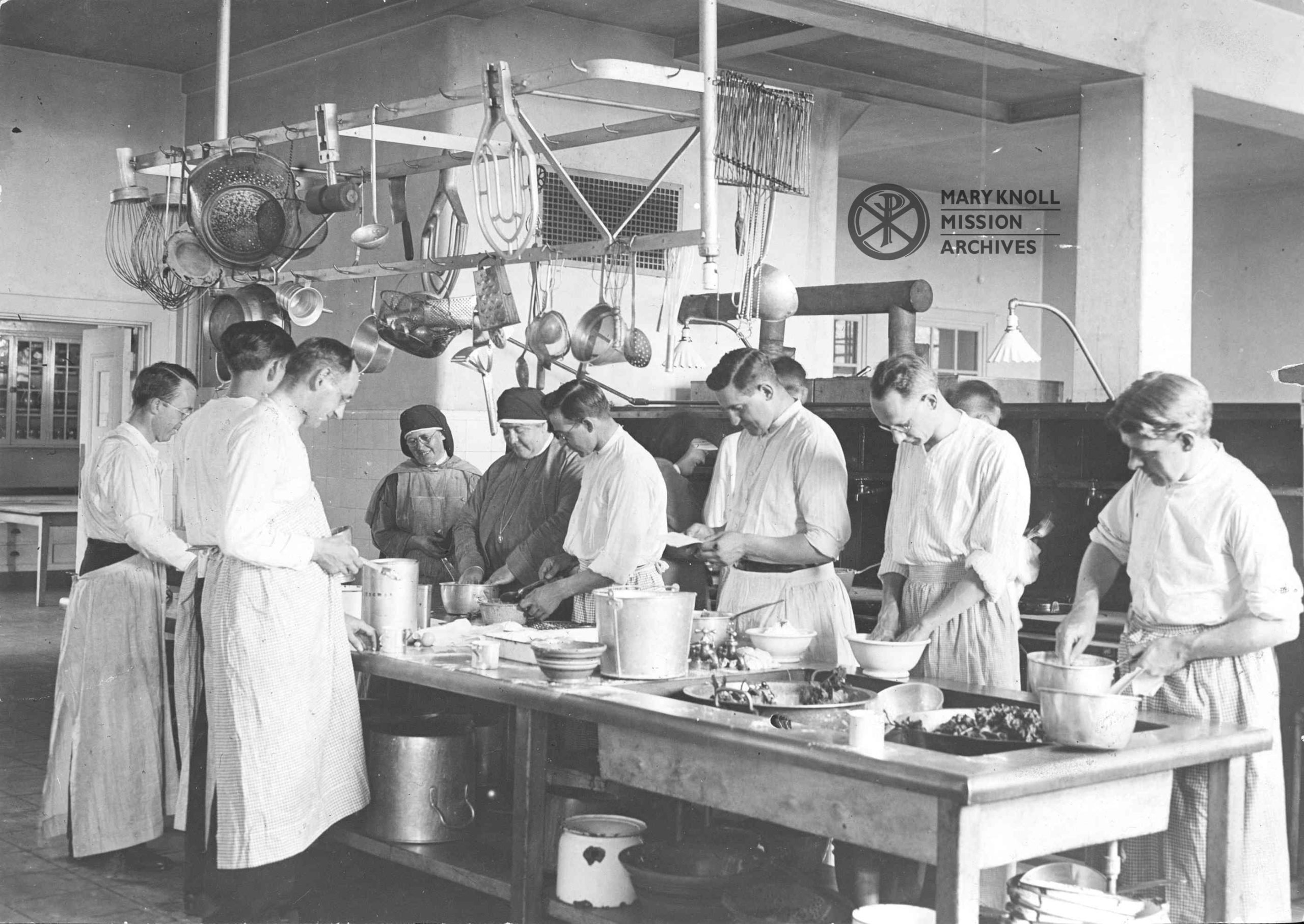 MMJ's Cooking Class for Maryknoll's Seminarians, 1925