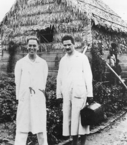 Dr. Artemio Bagalawis (left) and Dr. Harry Blaber (right) Maryknoll's original Lay Missioners Sunwui, China, 1934