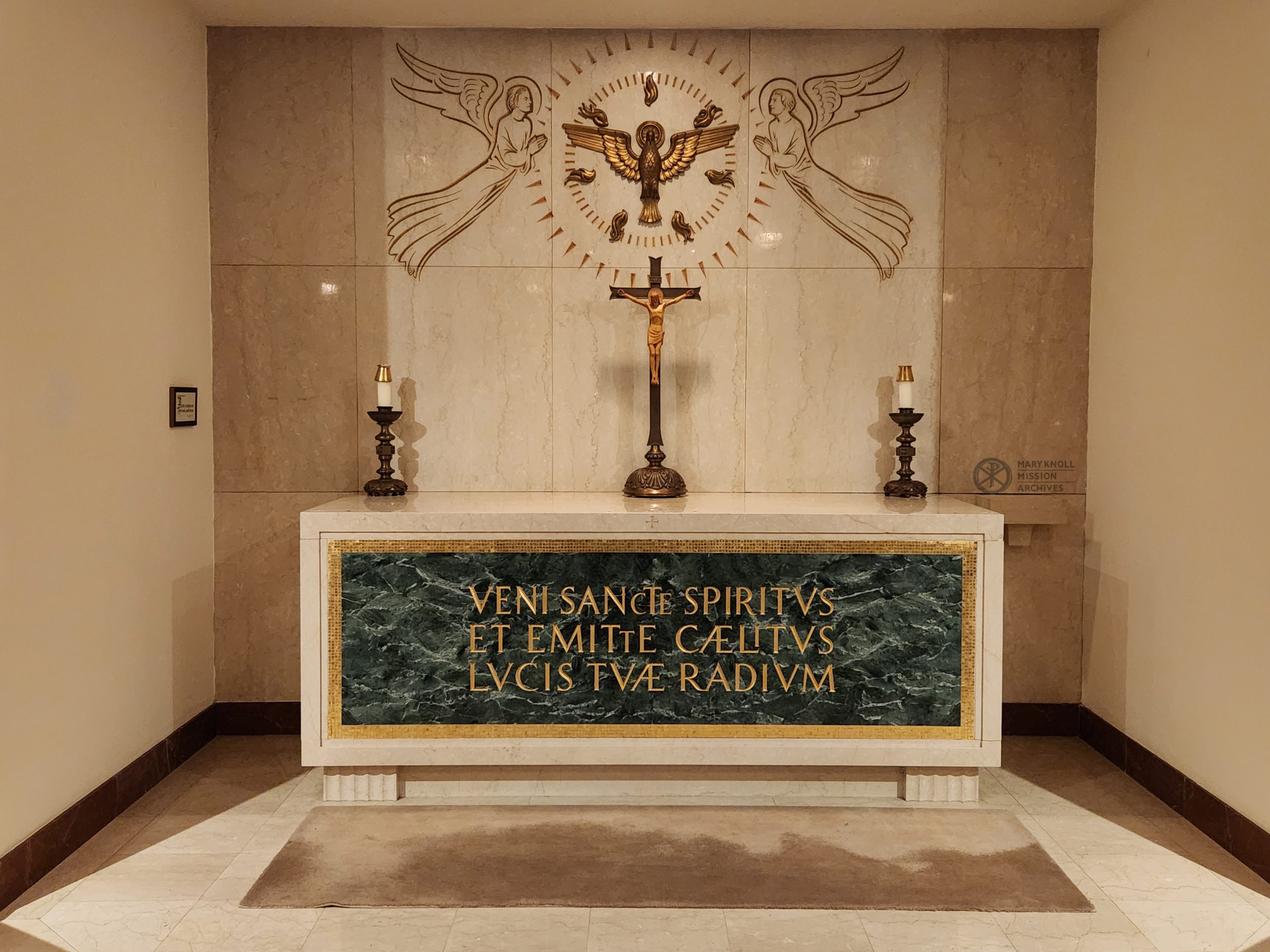Alter of the Holy Spirit inside the Maryknoll Society crypt