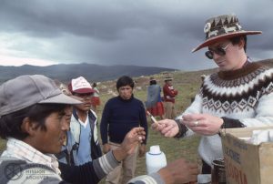 Dr. Peter Johnson shows 