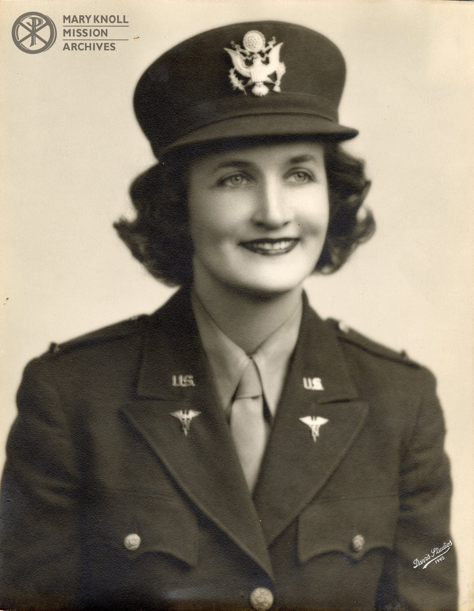 Reese_SrMary_ArmyUniform_Portrait_1945 Portrait of Mary Reese in her Army Nurse Uniform, 1945