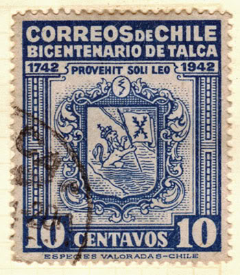 Chile_stamp 10 cent stamp from Chile